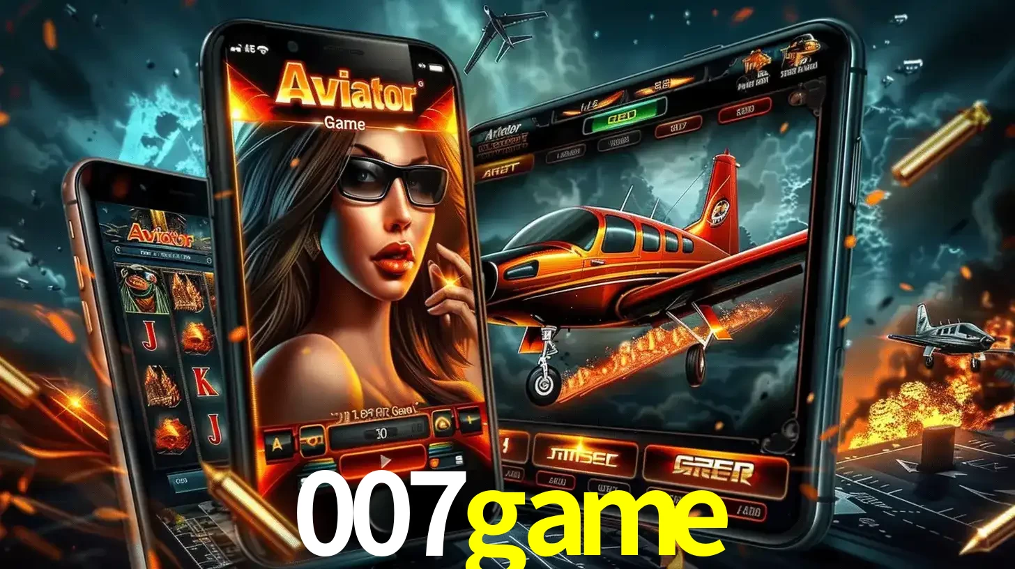 O popular jogo de apostas Aviator exibido em vários celulares e tablets, mostrando a interface emocionante e a ação de voo disponíveis para jogar agora no 007game.