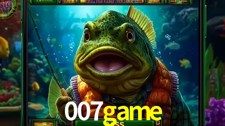 Personagem de peixe pescador do popular jogo de slot com tema de pescaria, uma das emocionantes opções de caça-níqueis para jogar e ganhar no cassino 007game.