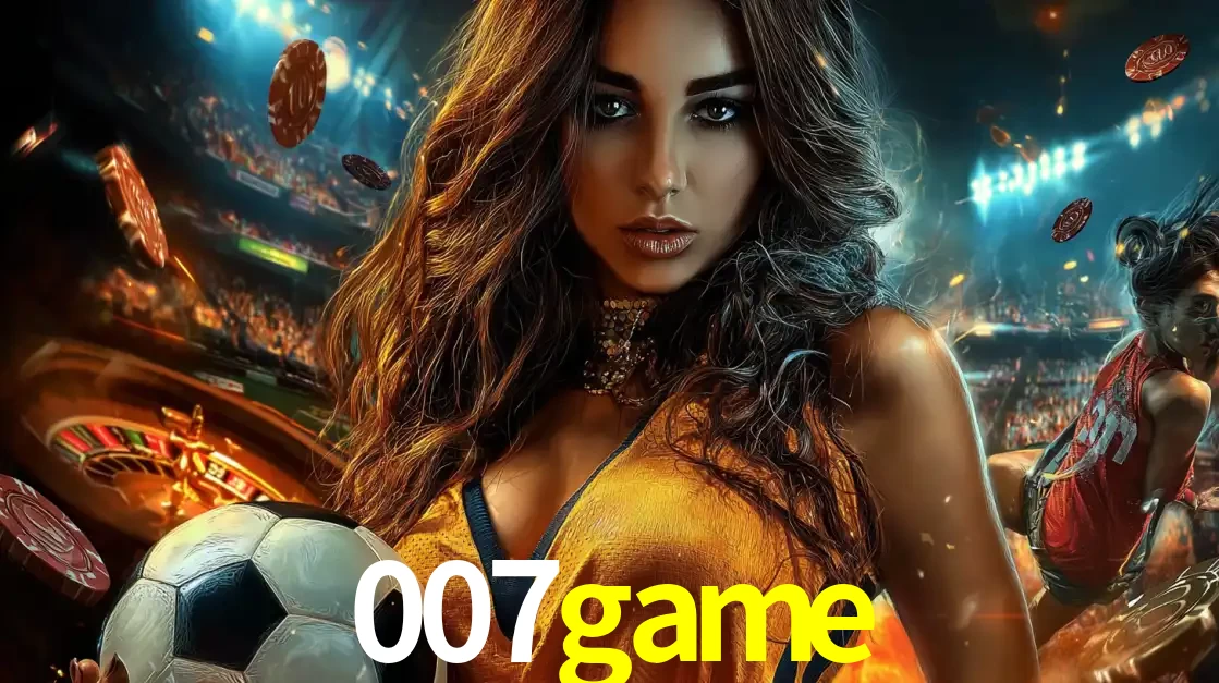 Mulher segurando uma bola de futebol em uma montagem que mistura a paixão esportiva com a emoção da roleta de cassino, tudo disponível na plataforma 007game.